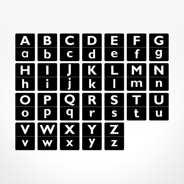 ALPHABET FLASH CARDS // BLACK & WHITE