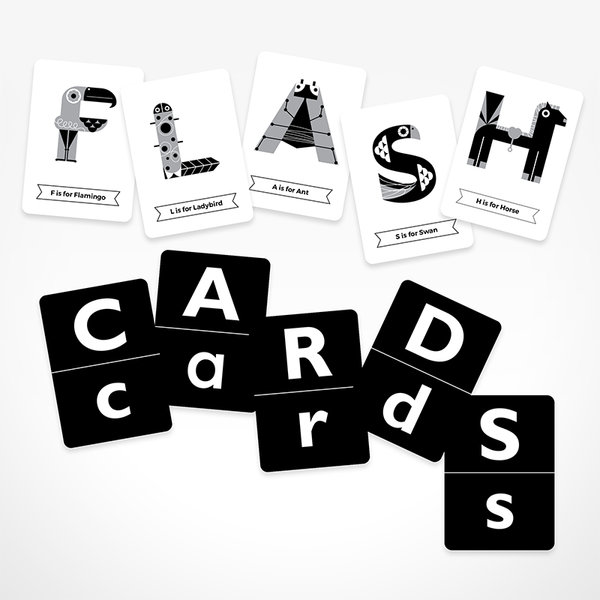 ALPHABET FLASH CARDS // BLACK & WHITE