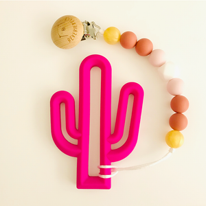 TEETHER SET // CACTUS POP - FUSCHIA