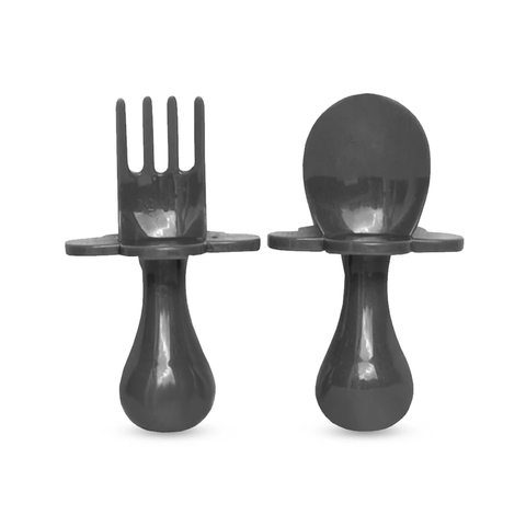 Grabease Spoon and Fork - Grey