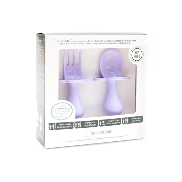 Grabease Spoon and Fork - Lavender