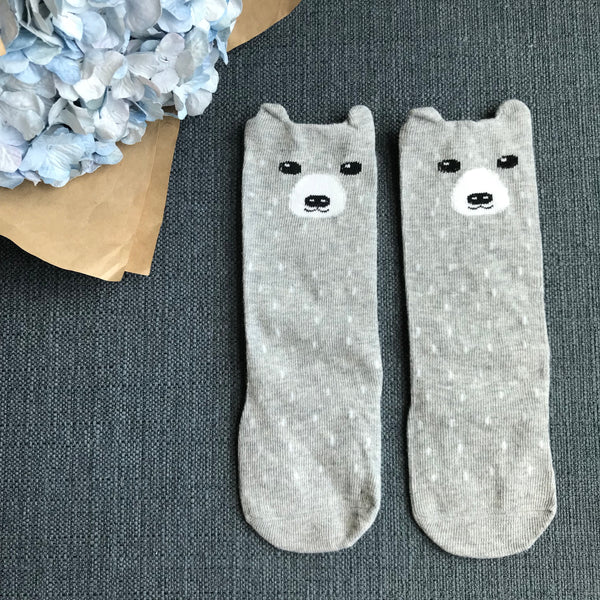 KNEE-LENGTH SOCKS // GREY BEARIE