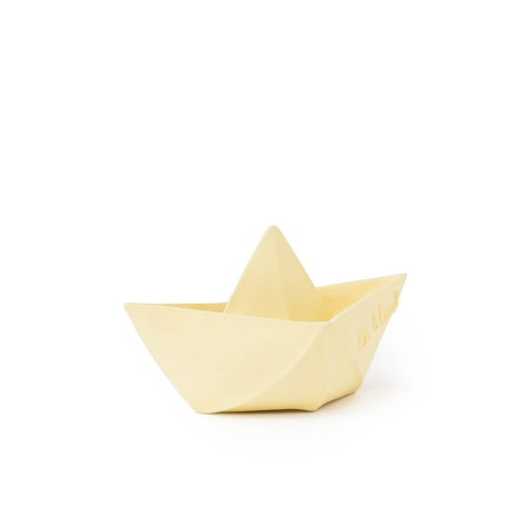 BATH TOY // ORIGAMI BOAT (VANILLA)