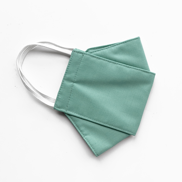 3-PLY MASK // ORIGAMI IN EMERALD GREEN
