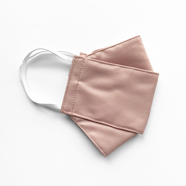 3-PLY MASK // ORIGAMI IN PETAL PINK