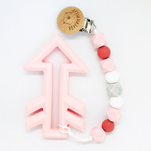 TEETHER SET // ARROW - PINK