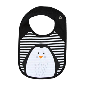 DROOL BIB // MONOCHROME - PENGUIN