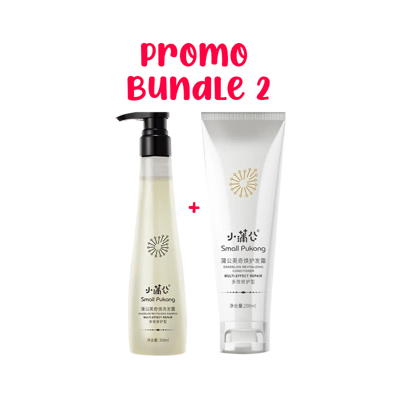 SMALL PUKONG BUNDLE 2 // 5-IN-1 SHAMPOO + REVITALISING CONDITIONER