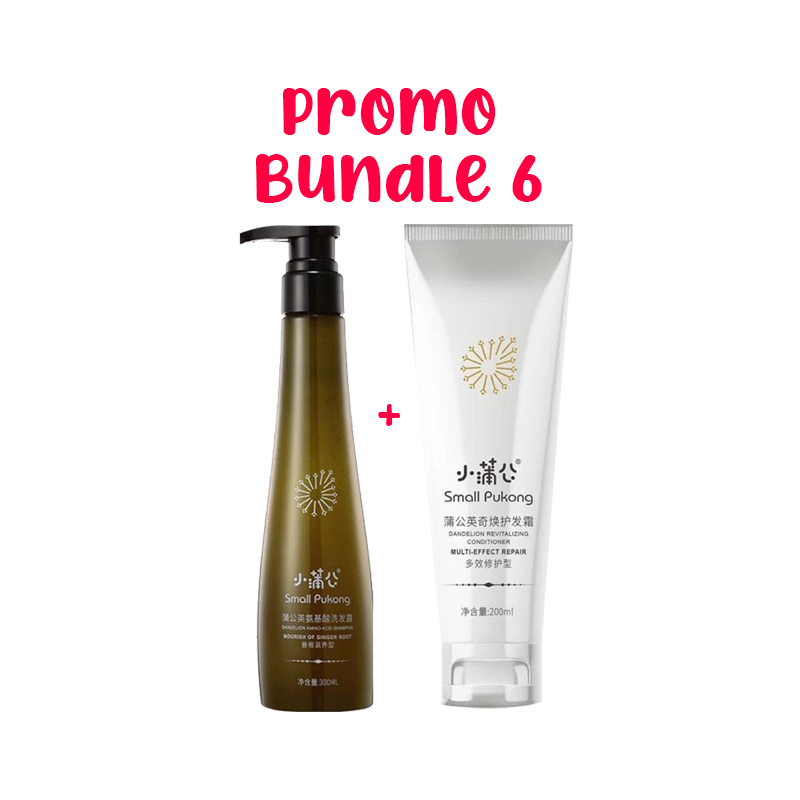 SMALL PUKONG BUNDLE 6 // GINGER ROOT SHAMPOO + REVITALISING CONDITIONER