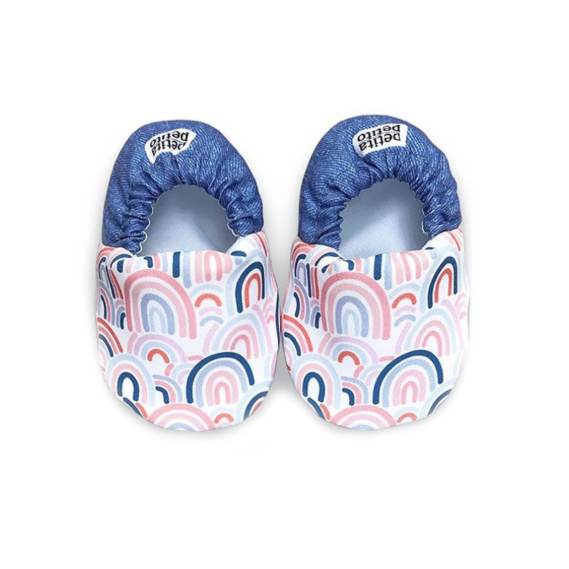 MINI SHOES // RAINBOW DENIM