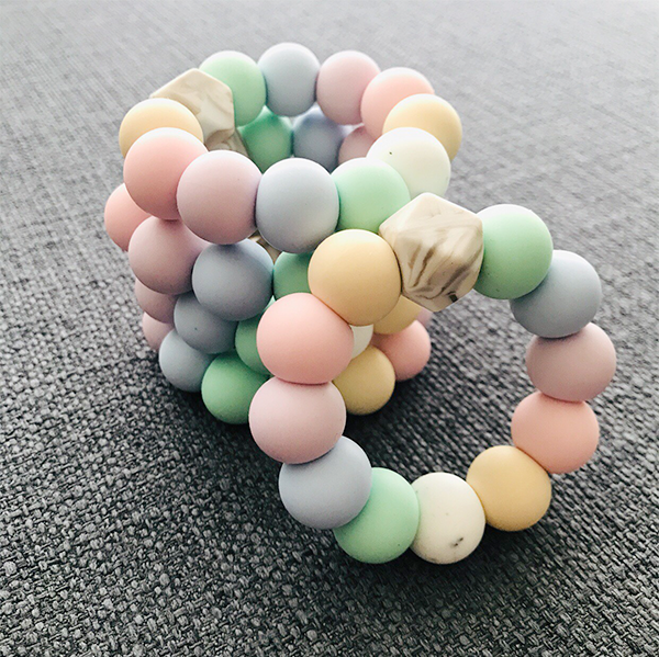 TEETHING RING // PASTEL RAINBOW (MINI)