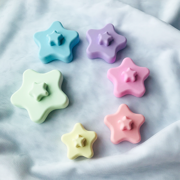 SILICONE STACKER // STAR - RAINBOW