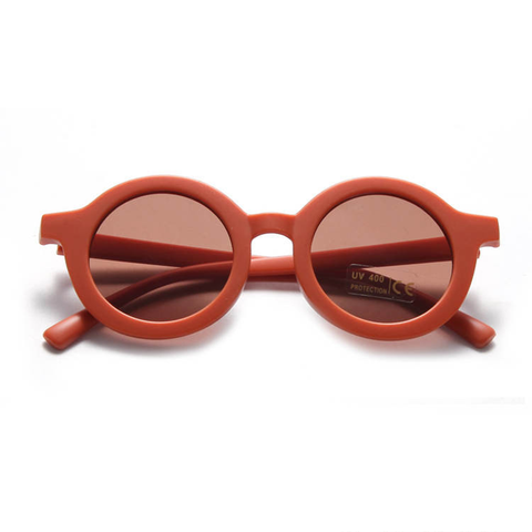 KIDS SUNNIES // ROUND - RUST
