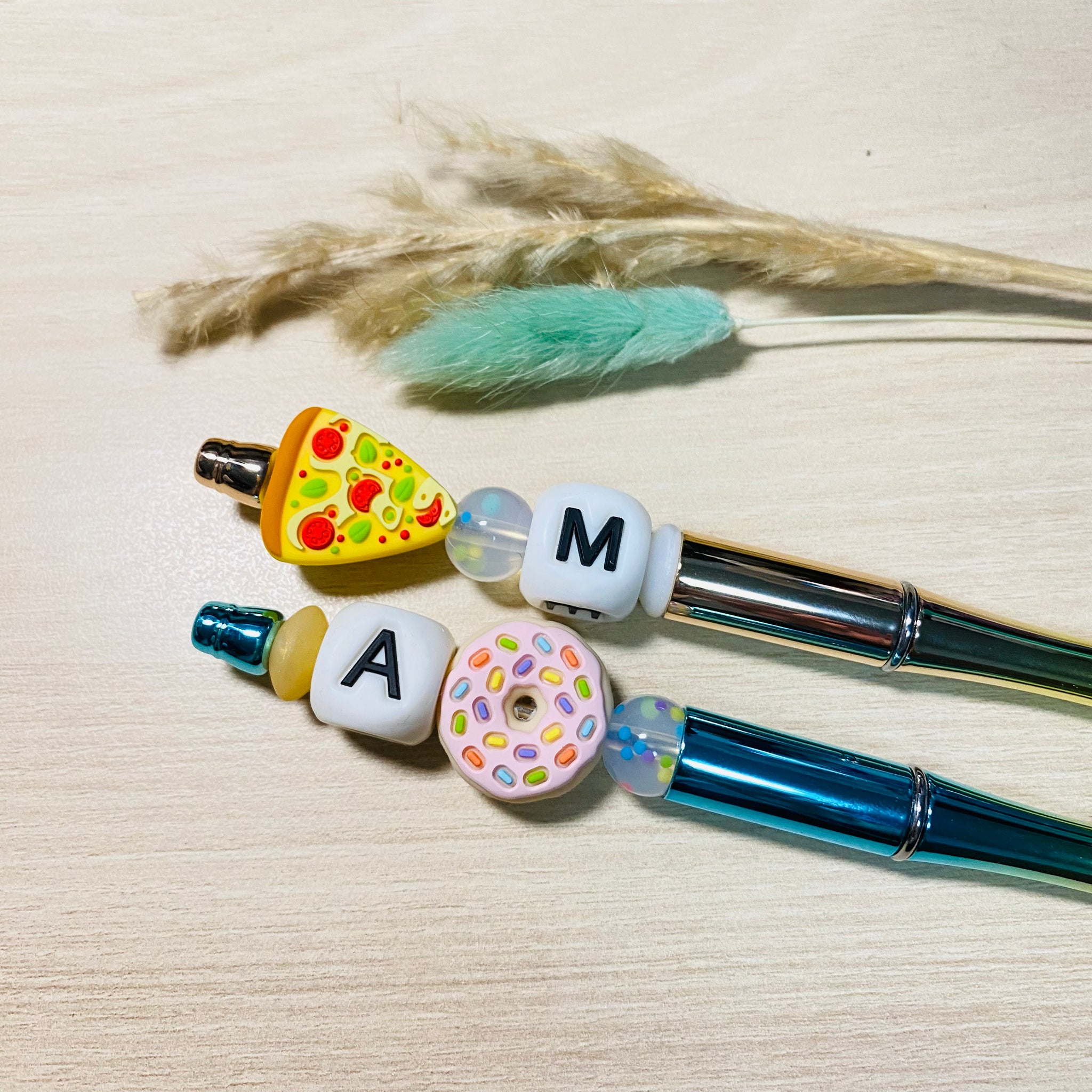 GIFTS // CUSTOM INITIAL PENS (FOOD)