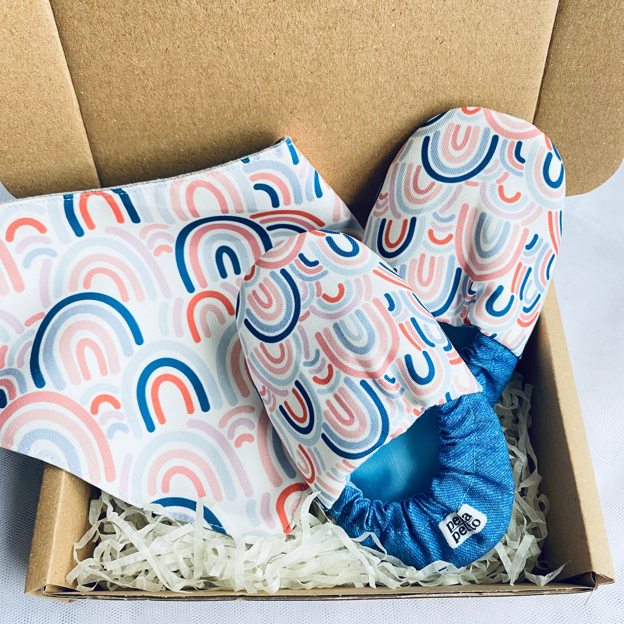 GIFT SET // RAINBOW DENIM (BIB x MINI SHOES)