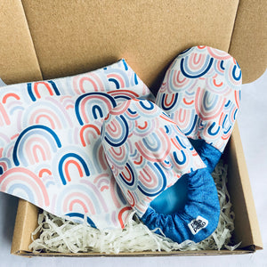 GIFT SET // RAINBOW DENIM (BIB x MINI SHOES)